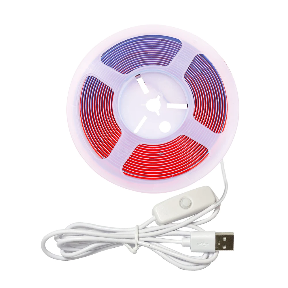 Hot Sales DC 5V USB On/off Switch COB Led Strip Lights Rope Light with Usb Plug Cob Dimmable Led Strip