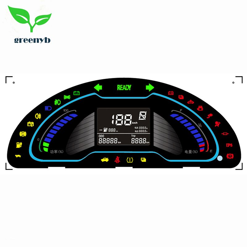 E628 Dashboard Electric Vehicle Digital LCD Display Speedometer Digital Cluster Auto Meter