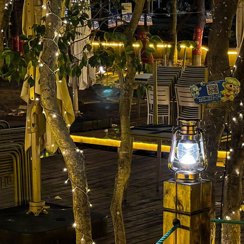 Solar Powered Hanging Rustic Heavy Duty Lantern Landscape Decor for Patio Garden Yard Deck Pathway Retro Lanterns