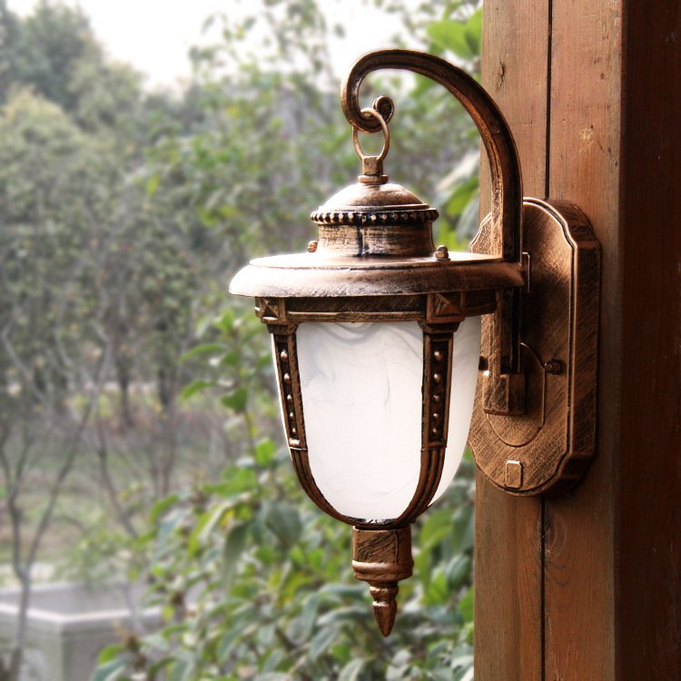 European Retro Aisle Light Outdoor Waterproof Chandelier Lighting Simple Balcony Courtyard Landscape Garden Lights