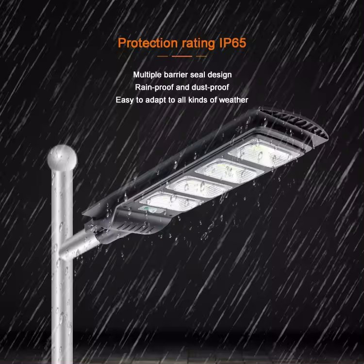 Rts Outdoor Solar Street Light 300W with Remote Control LED Lamp Solar IP65 Waterproof Courtyard Light Intelligent Sensing Lamp