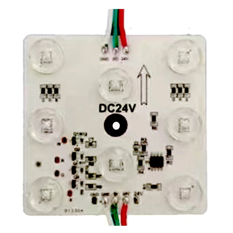 DC24v RGBW DMX512 square Led Module Programmable Magic Waterproof Blockchain Module High Brightness for Soft Ceiling