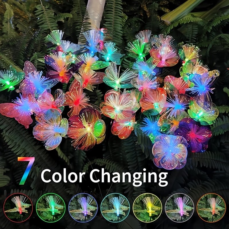 Outdoor Garden Decoration Waterproof Solar Butterfly Lawn Light for Road Courtyard Garden Special Place Decoration Lighting