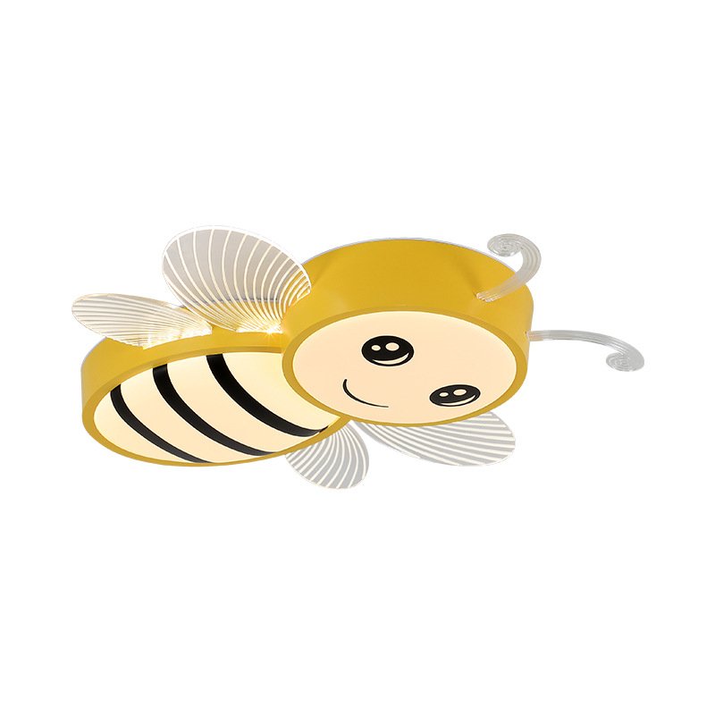 Yellow pink Blue Bee Ceiling Light Children's Bedroom LED Insect Light Pendant Lights for Kindergarten and Nursery Classrooms