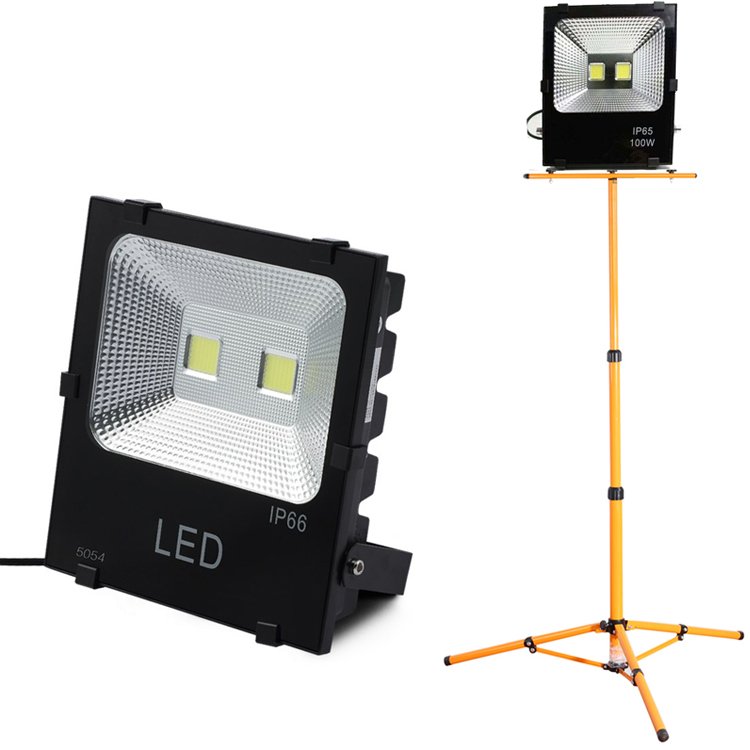 100W 200W 220V Ac Warehouse Industrial Outdoor Commercial Landscape Explosion Proof Warm Cold White Led Flood Light for Security