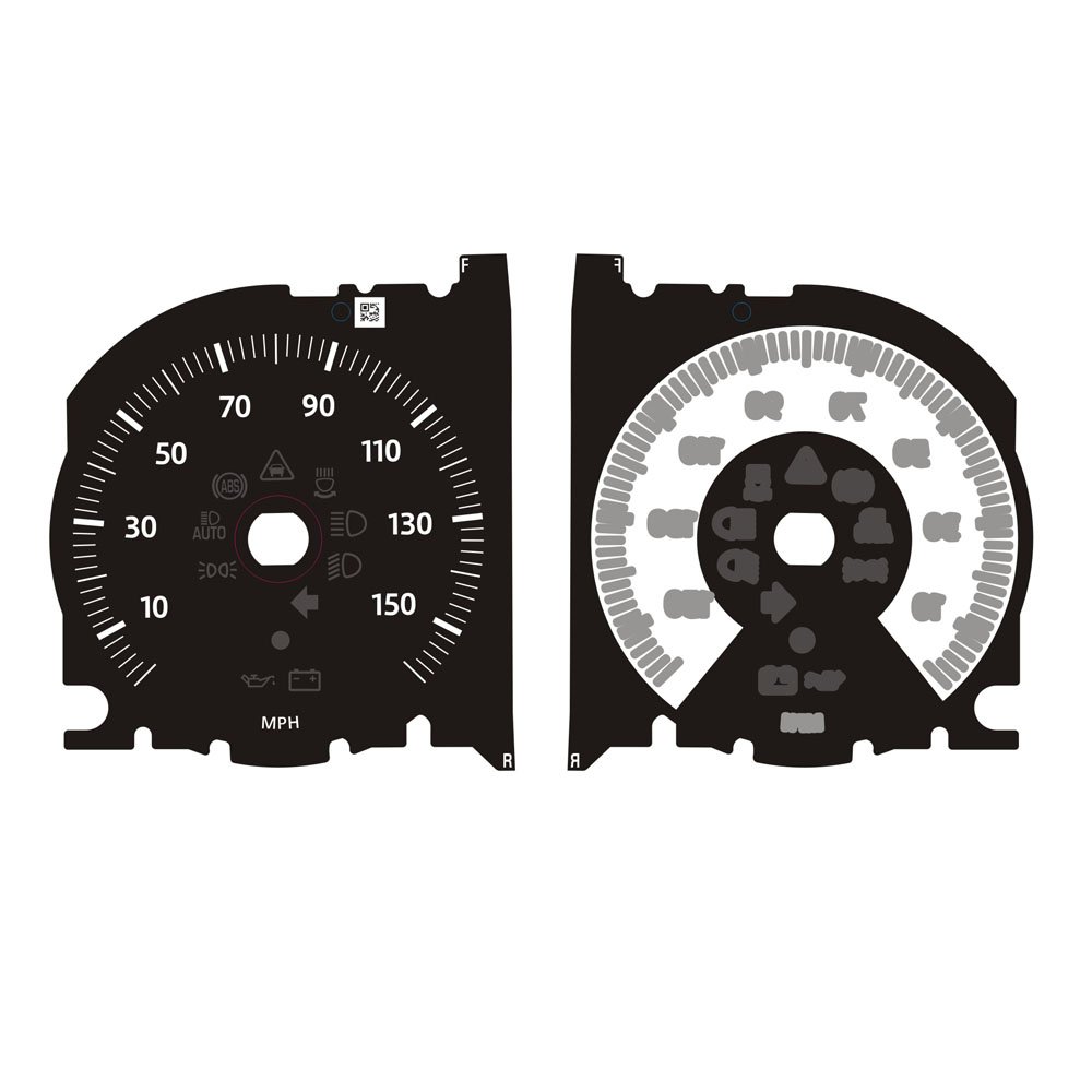 2D Auto Dashboard Gaugel and Meter Dial Panel for Universal Car