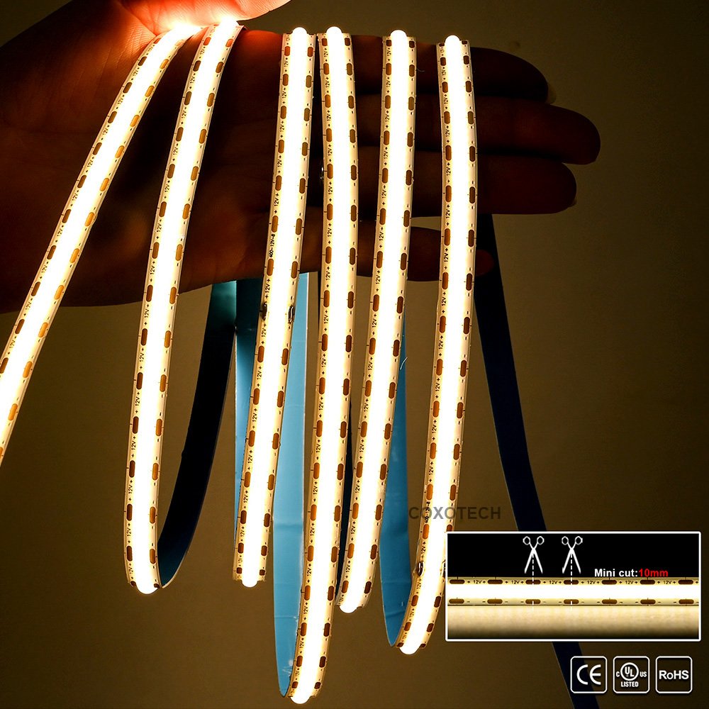 COXO Cut Anywhere Led Cabinet Light Strip 12V 24V Ce Rohs 3Mm 4Mm 5Mm Interior Car Lights Led Car Strip Lights
