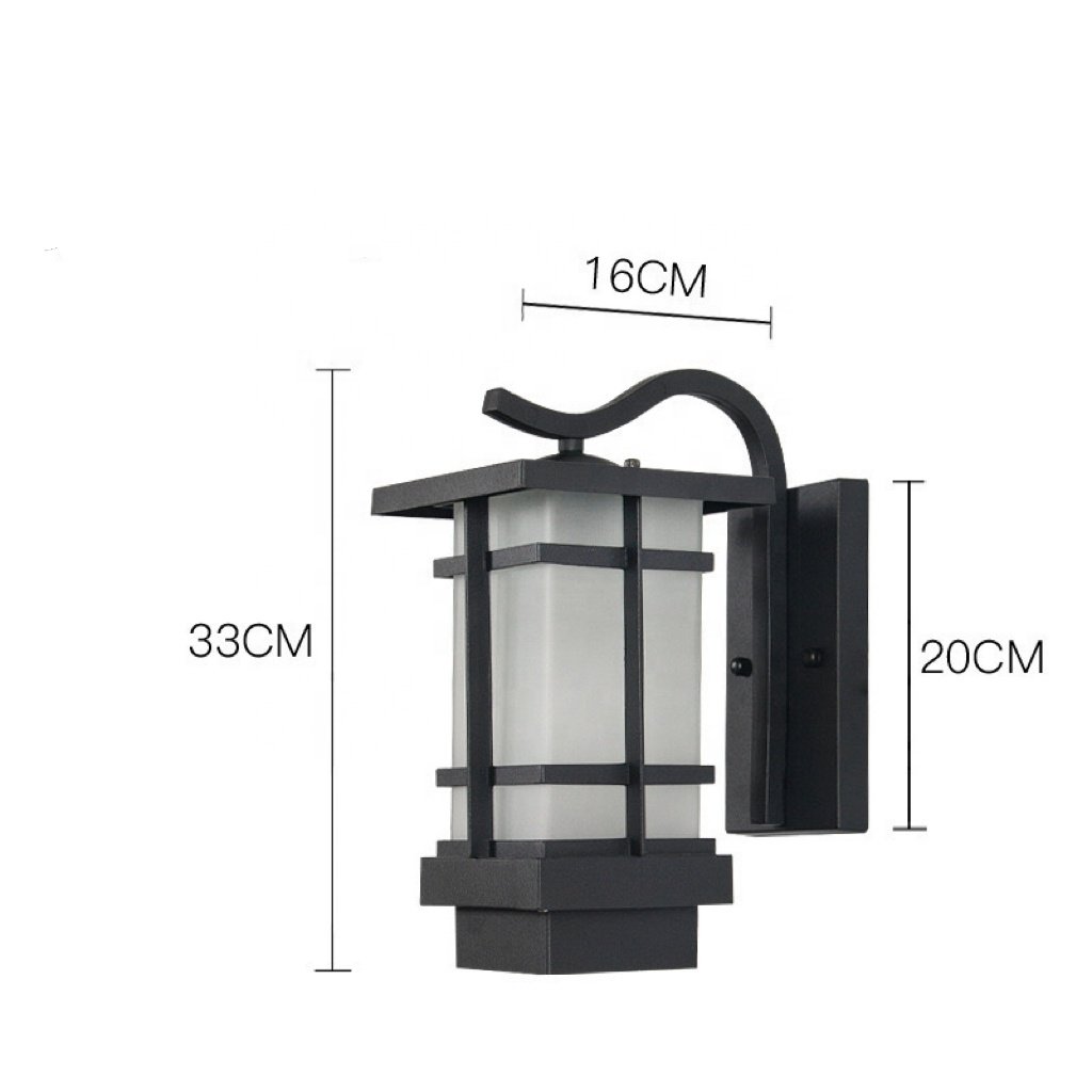 Antique Exterior Wall Lights Aluminum Garden Mounted Lantern Waterproof Outdoor Led Wall Lighting FixtureAluminum, IP65