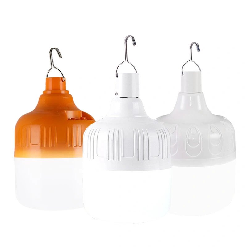 LED Tent Light Rechargeable Lantern Portable Emergency Night Market Lights Outdoor Camping Bulb Lamp Emergency Charging Bulb