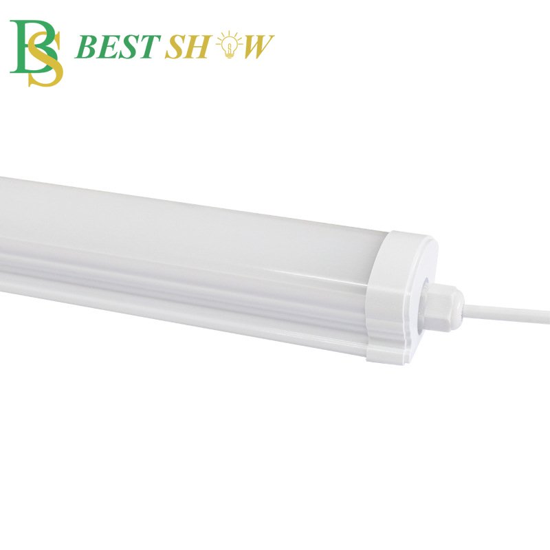 IP65 Waterproof 36w 40w 54w 60w 600mm 1200mm 1500mm Radar Sensor Triproof Led Tube Light for Parking Lot