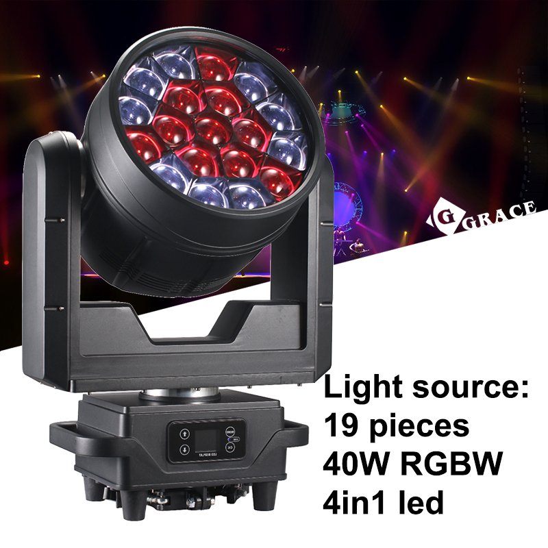 Igracelite 19*40w RGBW 4in1 Waterproof Led Moving Head Beam Wash Movinghead Stage Light