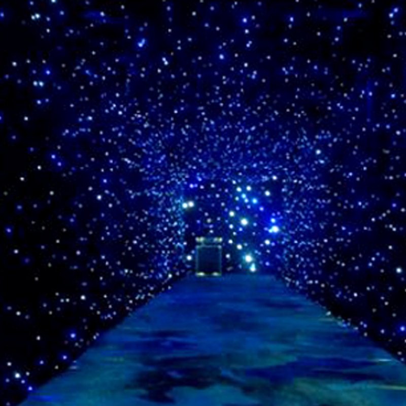 PaitonFactory LED RGB Double-Layer Velvet Star Curtain Background Hot Sale Club Party Stage Equipment for DJ DMX512 Control PVC