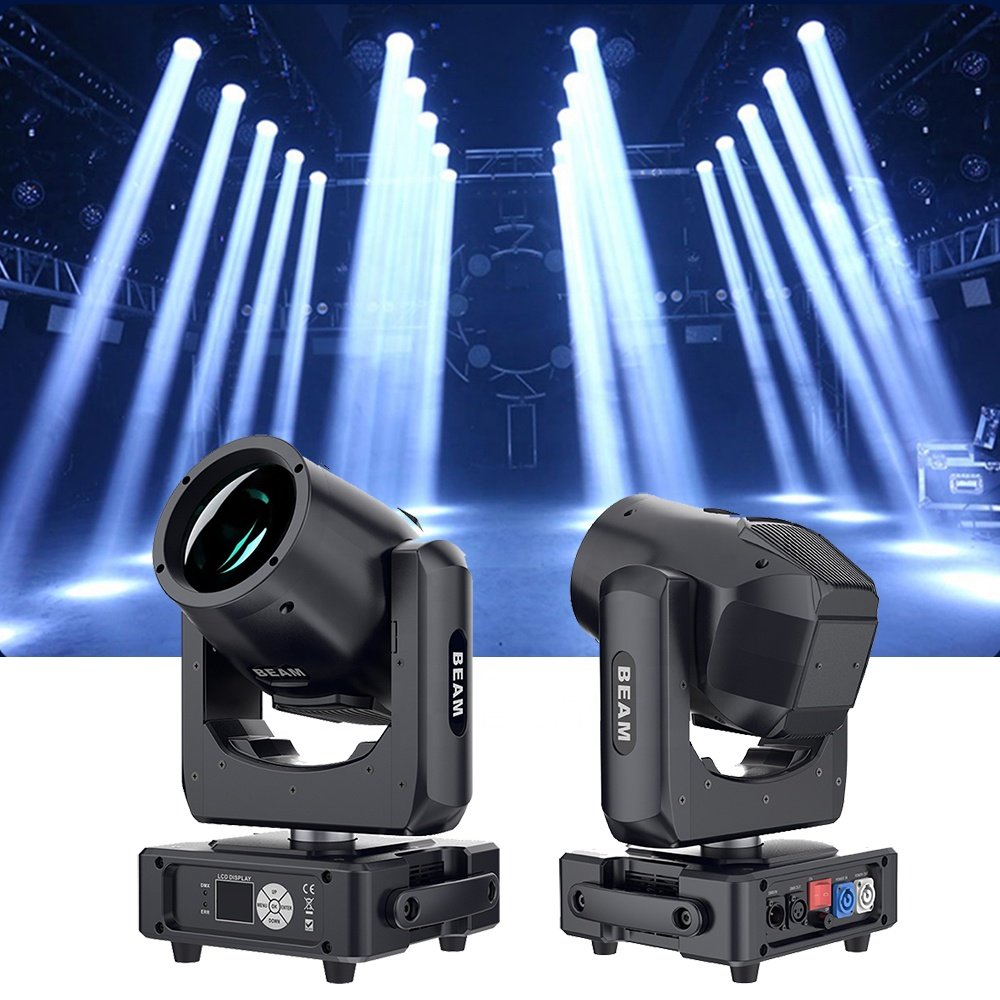 Lease Flightcase 2Pcs Package 7R Light Bulbs Mini 230W Beam Light Moving Head DMX512 Control Stage Lighting for Wedding Party