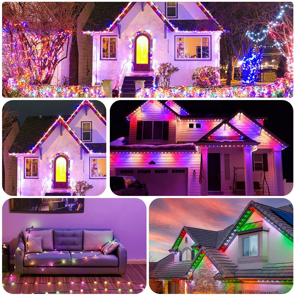 DC5V Led Lights String Holiday Party Decoration Strip Lights RGB Wall Washers Lights IP67 Waterproof Colorful Winding Tree Lamp