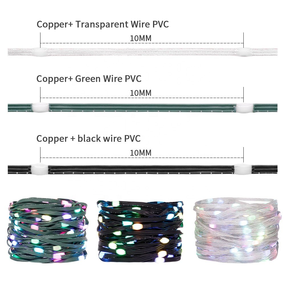DC5V Led Lights String Holiday Party Decoration Strip Lights RGB Wall Washers Lights IP67 Waterproof Colorful Winding Tree Lamp