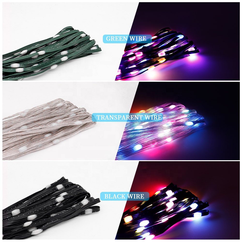 DC5V Led Lights String Holiday Party Decoration Strip Lights RGB Wall Washers Lights IP67 Waterproof Colorful Winding Tree Lamp