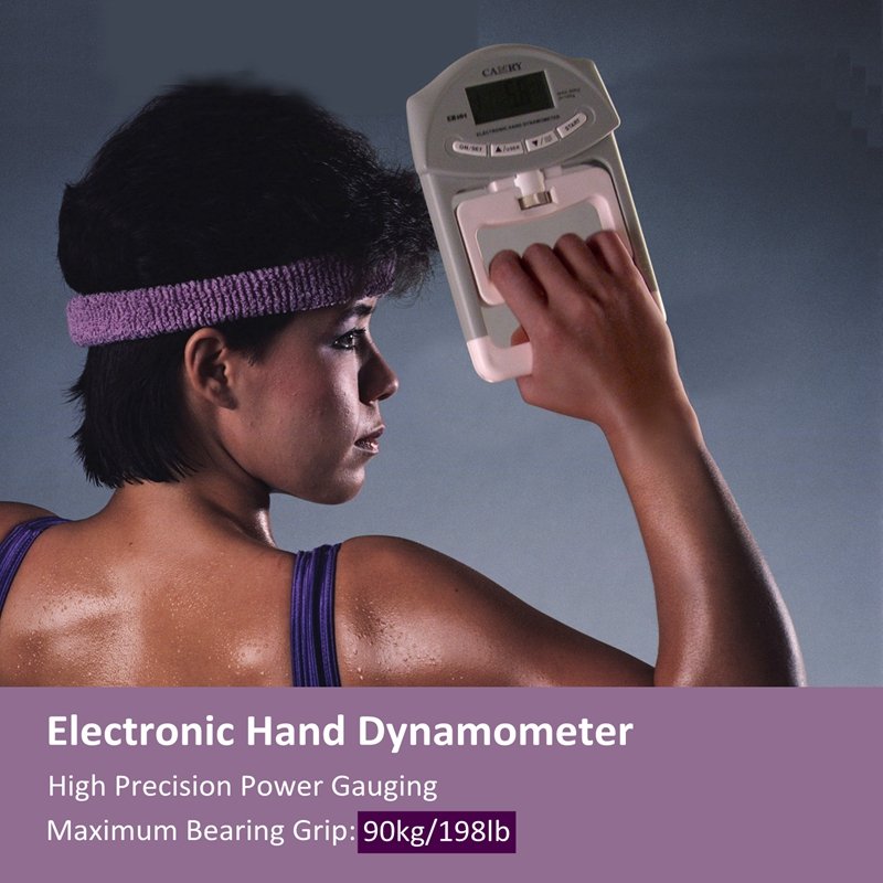 198lbs/90KGs Grip Strength Measurement Meter Auto Capturing Electronic Hand Grip Power Digital Electronic Hand Dynamometers