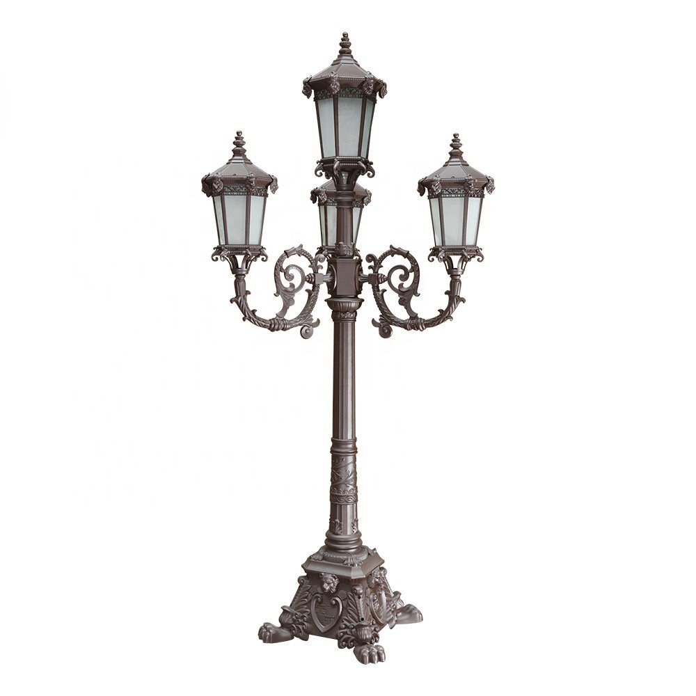 Luxury Retro European Landscape Garden Light IP65 30W/50W AC Street Light Aluminum+iron Outdoor LED Courtyard Light