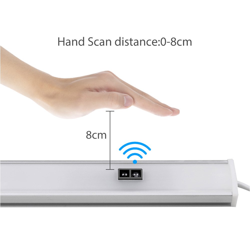 30CM 50CM Ultra-Thin Closet Lamp Hand Sweep Sensor LED Wardrobe Kitchen Lighting LED Under Cabinet Lights
