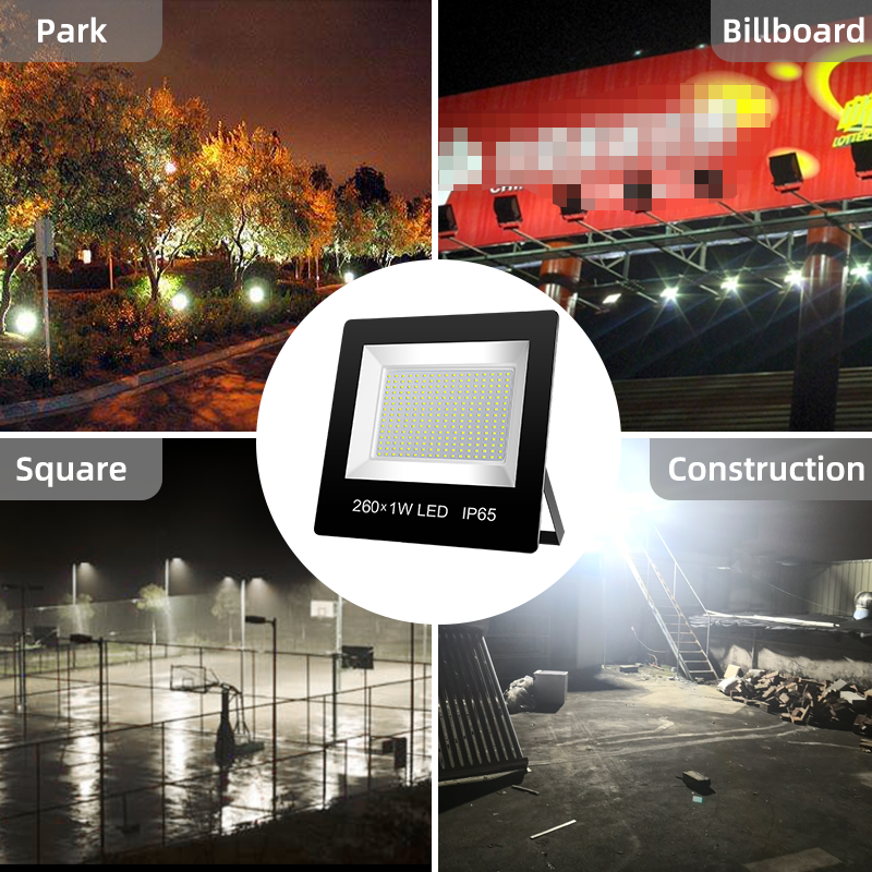 70W 130W 180W 380W 650W New ultra Thin Floodlight IP65 Waterproof Floodlight Outdoor Energy Saving Park Street Light/Flood Lamp