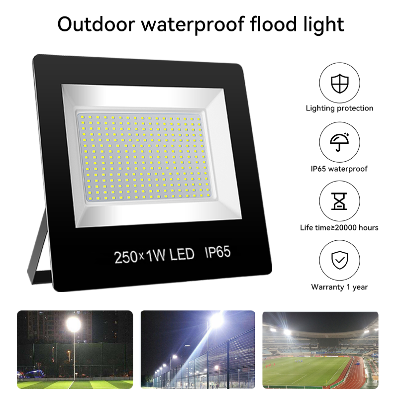 70W 130W 180W 380W 650W New ultra Thin Floodlight IP65 Waterproof Floodlight Outdoor Energy Saving Park Street Light/Flood Lamp