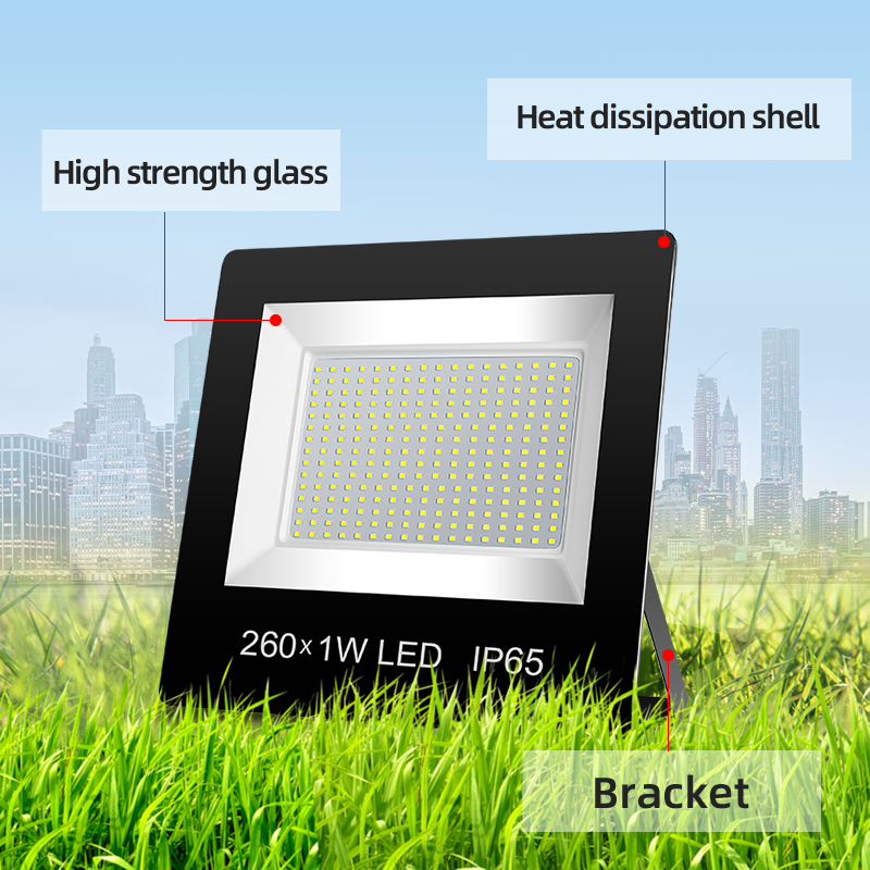 70W 130W 180W 380W 650W New ultra Thin Floodlight IP65 Waterproof Floodlight Outdoor Energy Saving Park Street Light/Flood Lamp