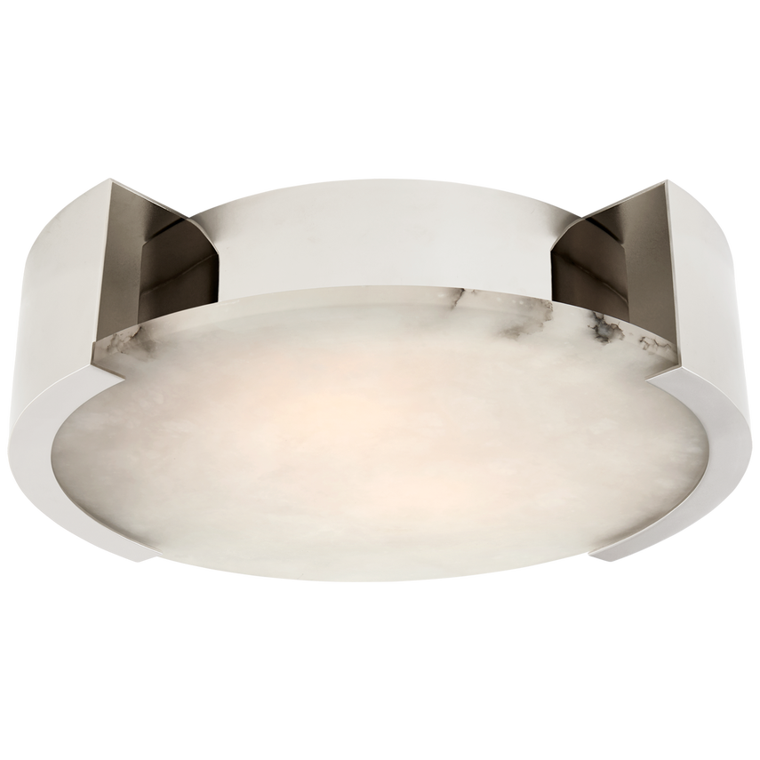 Alabaster Flushmount Collection Simple Modern Bedroom Home Calcite Round Surface Mount Light Fixture Round Black Ceiling Light