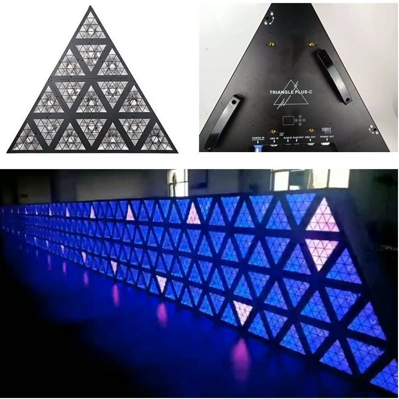 Grace 16x30W+576x0.3W RGB Antique Triangle Lighting RDM Special LED Retro Stage Lighting