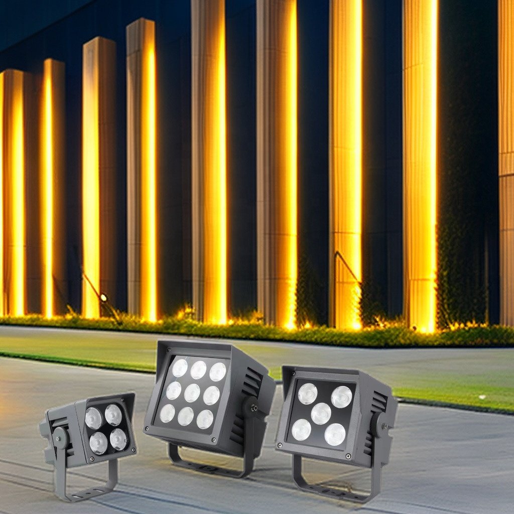 LED Flood Light Wall Washers Marker Decorative Exterior Building Facade Aluminum Body IP65 Rating Outdoor Architectural Lighting