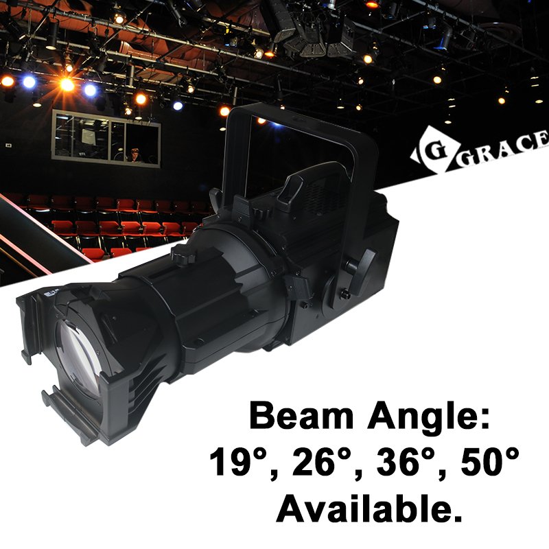 Igracelite 200W CRI>95 Prefocus LED Profile Light CCT 3200K/5600K PWM Mode Ellipsoidal LED Light