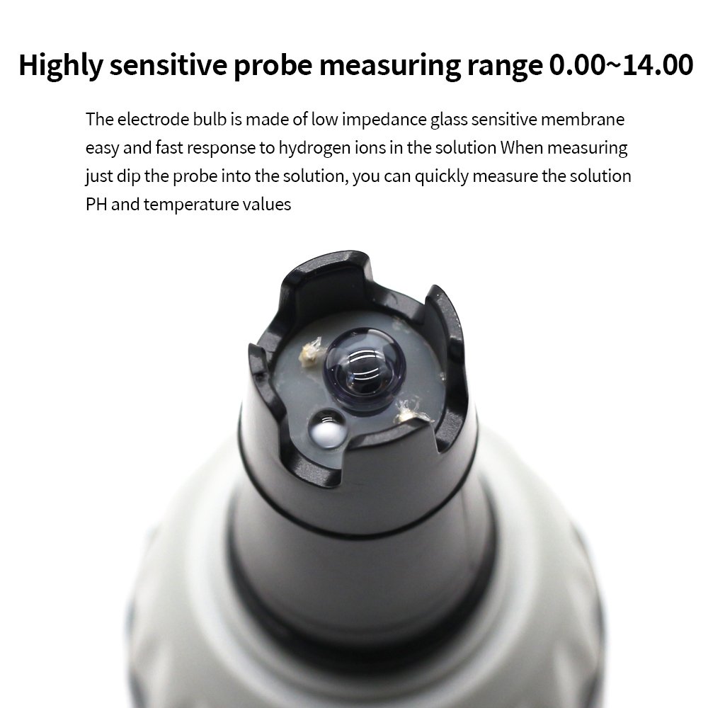 YW-612 Professional Digital 2-in-1 High Precision Water PH & Temperature Meter Tester Car Antifreeze pH Meter OEM Supported