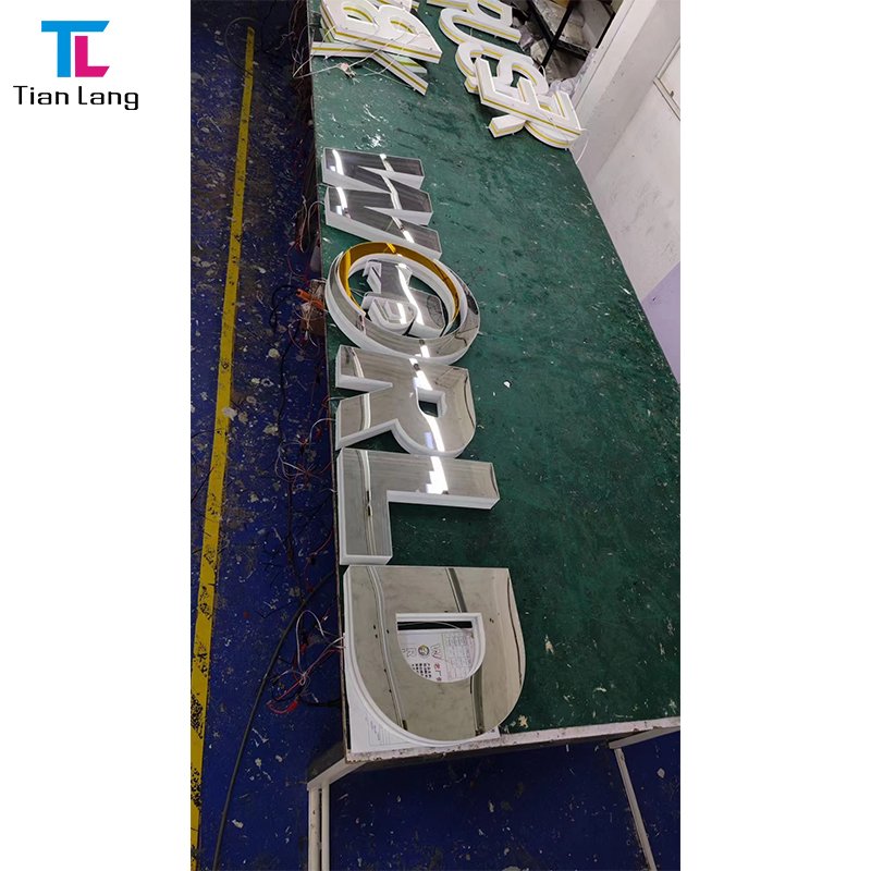 Acrylic 3d Letters Mirror Sign LED Infinity Mirrors Thousand Layer Mirror Outdoor Decoration