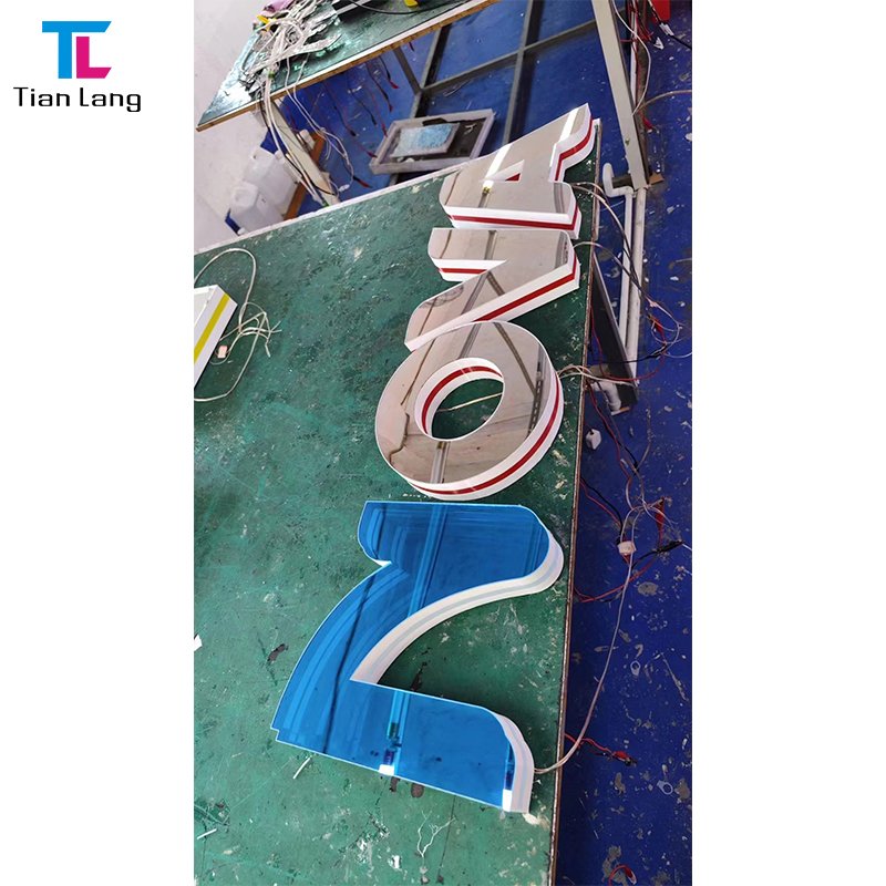 Acrylic 3d Letters Mirror Sign LED Infinity Mirrors Thousand Layer Mirror Outdoor Decoration