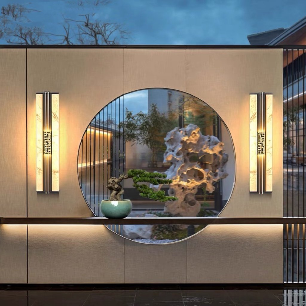 Factory Customized Outdoor Wall Lamp Main Powered Black American Country Villa Outdoor Wall Lamps With Sensor