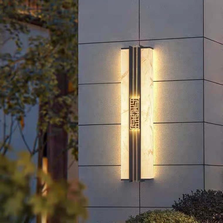 Factory Customized Outdoor Wall Lamp Main Powered Black American Country Villa Outdoor Wall Lamps With Sensor