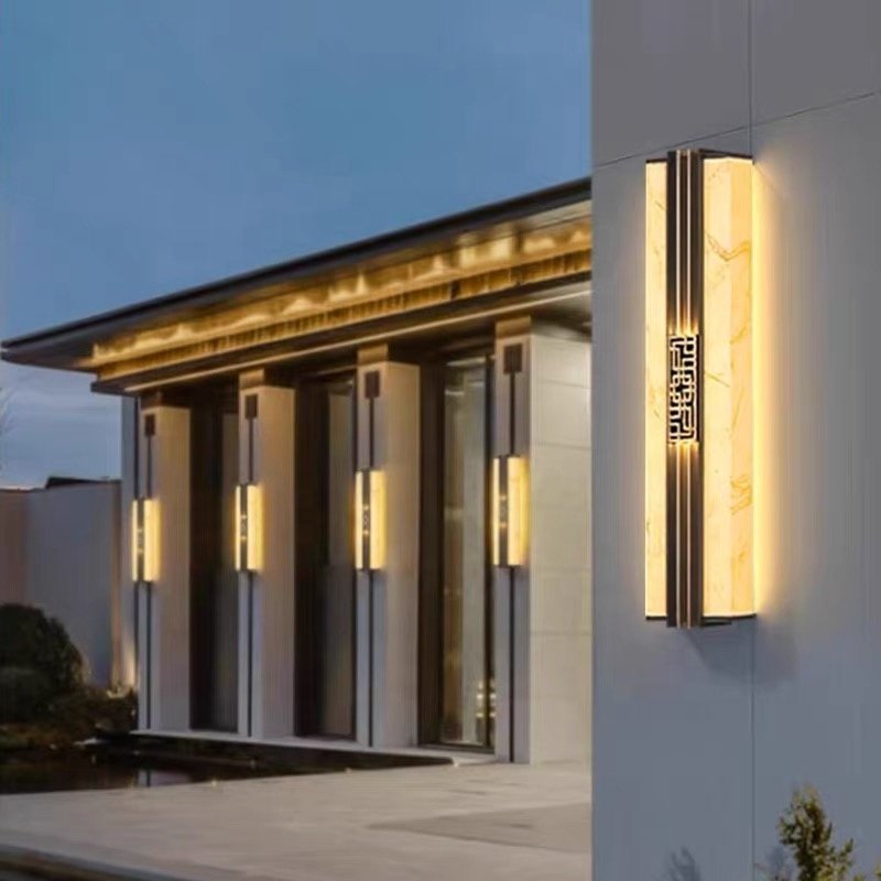 Factory Customized Outdoor Wall Lamp Main Powered Black American Country Villa Outdoor Wall Lamps With Sensor