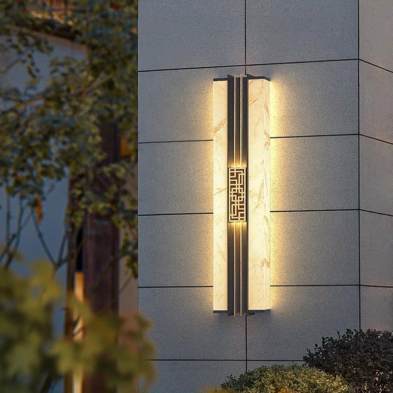 Factory Customized Outdoor Wall Lamp Main Powered Black American Country Villa Outdoor Wall Lamps With Sensor