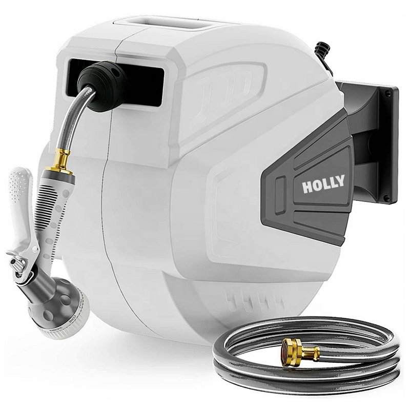 10/15/20/25/30/40 M Meter Retractable Garden Hose Reel Slow Auto Self Rewind Wall Mount 30/65/100/130 Feet Watering Hose Reel