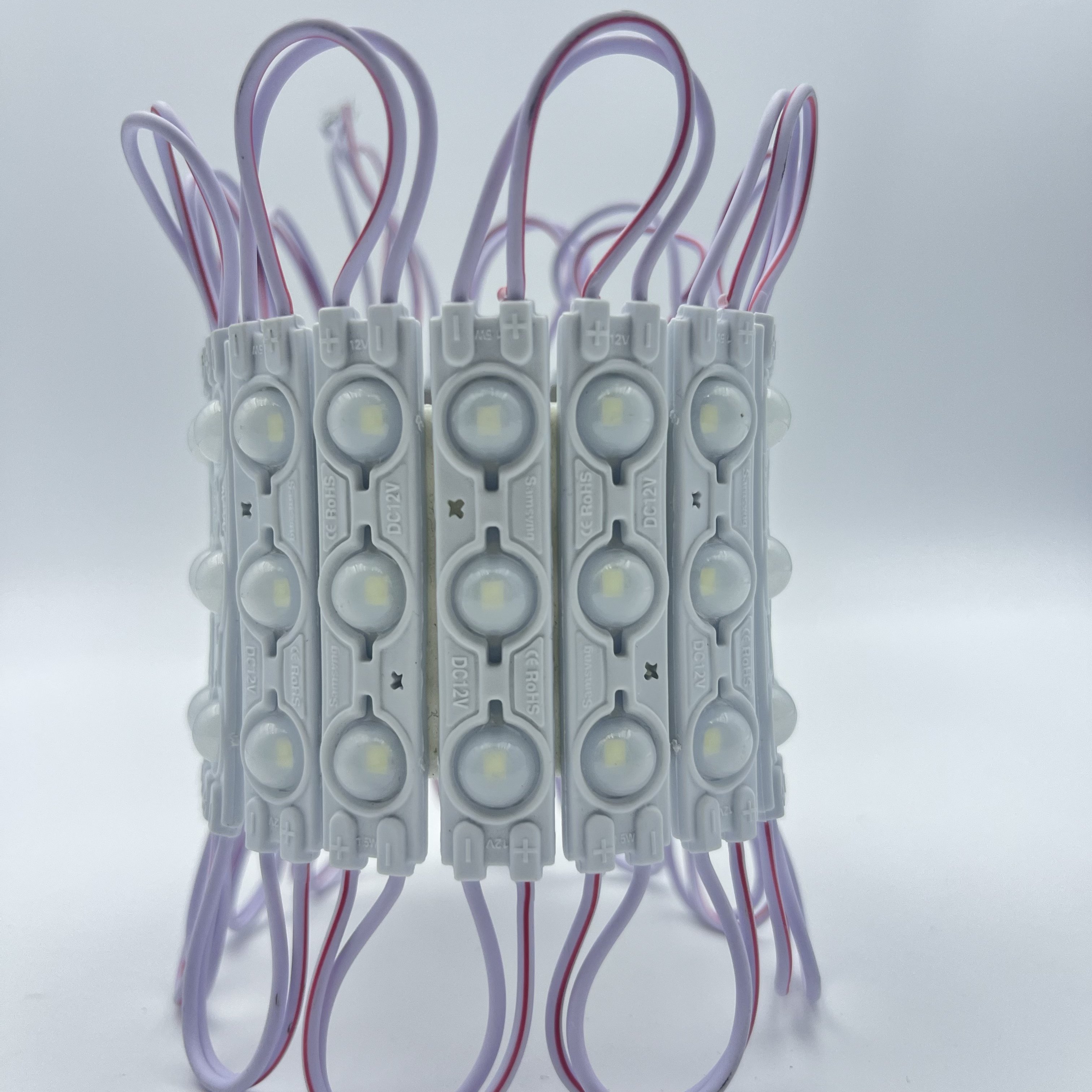 6011 6013 1.5W 12V SMD 2835 Outdoor High Bright LED Module 3Leds for Signage Advertising Light Box Injection Lens Sign