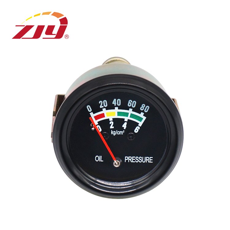 ZJY High Quality Oil Pressure Gauge 0-80 PSI 0-6 Kg/cm2 2''/52mm for Universal Car