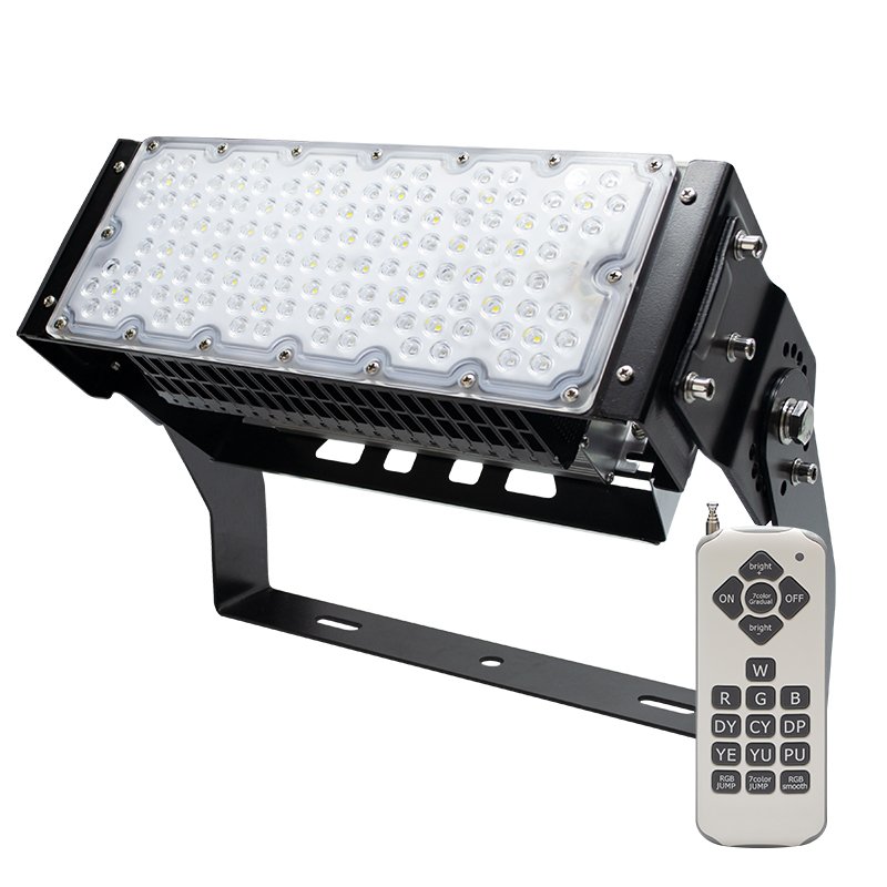 High Quality 150 300 450 Watt RGBW Spotlight Outdoor Led Flood Lighting for Christmas Decoration Landscape Lamp by Remote