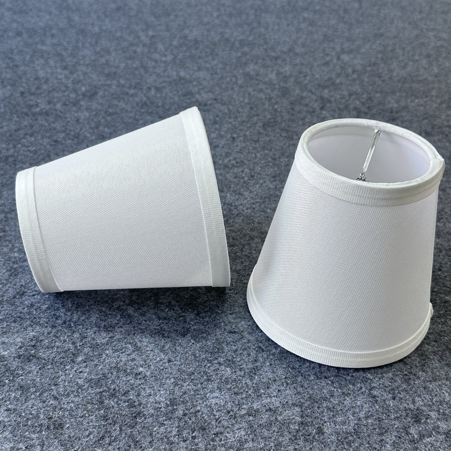 OEM Customized Small Linen Fabric Lampshade Handcrafted Simple Design with Bulb Clip and Empire Pattern