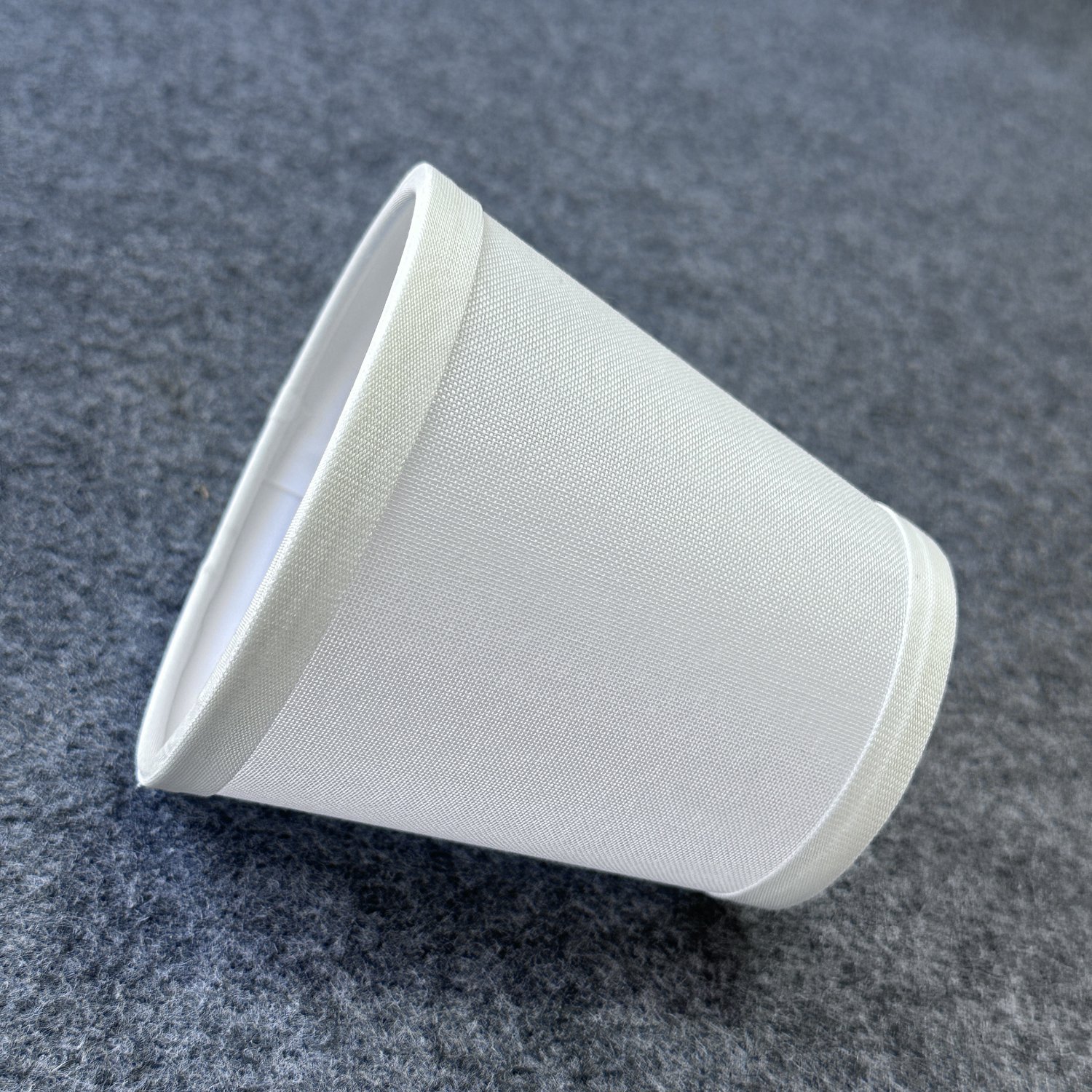 OEM Customized Small Linen Fabric Lampshade Handcrafted Simple Design with Bulb Clip and Empire Pattern