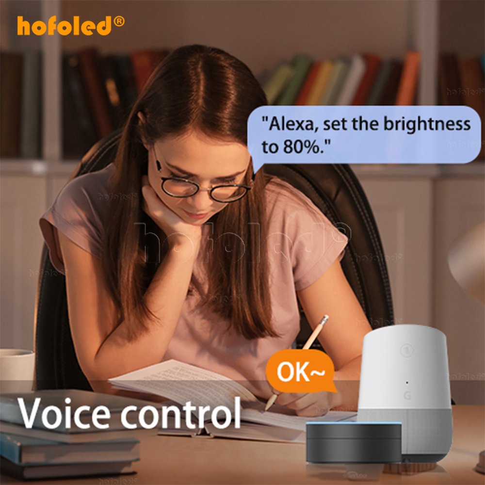 Modern Smart Home RGB Ceiling Light IP44 Remote Control Surface Mounted Alexa Google Home Integration for Bedroom Living Room