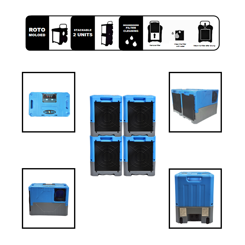 45L Industrial Mini Cabinet Dehumidifiers Rated Industrial /home/commercial Dehumidifier for Flood Management