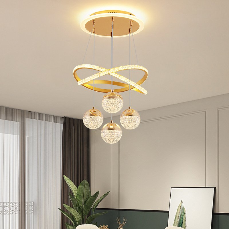 Acrylic Pendant Lights for Livingroom Luxury Dining Room Crystal Light Decorative Chandeliers