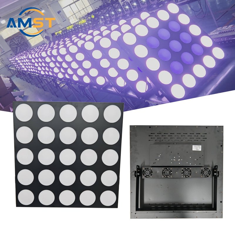 25pcs 30W RGB & RGBW Pixel DMX Audience Blinder DJ LED Matrix Light Stage Panel
