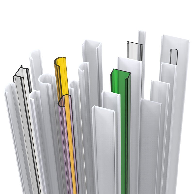 Extrusion LED Strips Light Diffusion PC Ps Acrylic Plastic Products Polycarbonate Linear Lamp Covers Shades Pp Pvc Plastic Cover