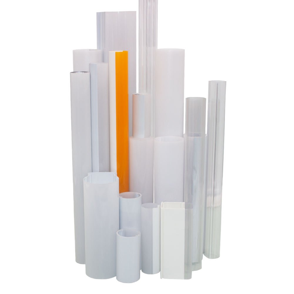 Extrusion LED Strips Light Diffusion PC Ps Acrylic Plastic Products Polycarbonate Linear Lamp Covers Shades Pp Pvc Plastic Cover