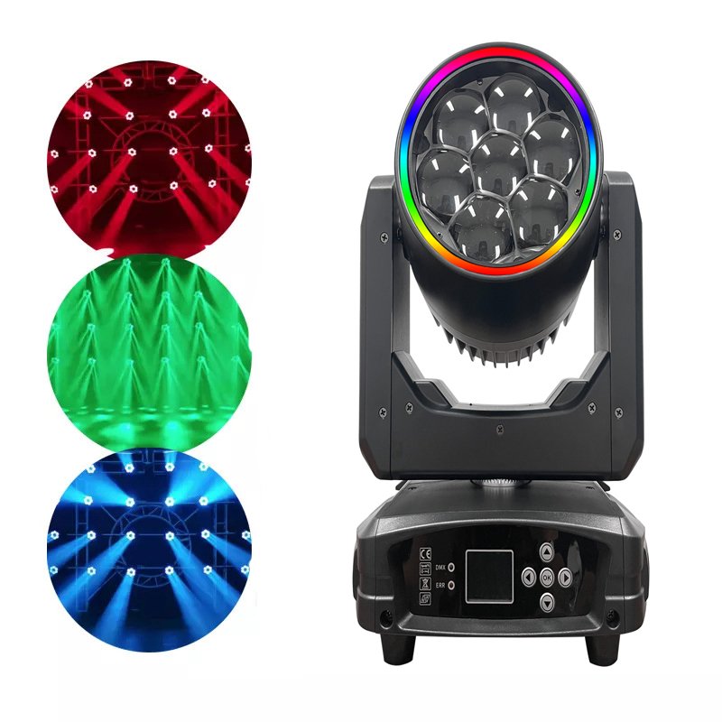 7x40w Mini Bee Eye7*40W RGBW 4in1 Zoom LED with Halo Ring Moving Head Light DJ Wedding Club DMX Light